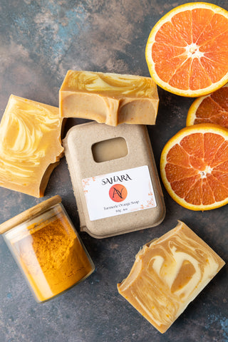 orange turmeric soap