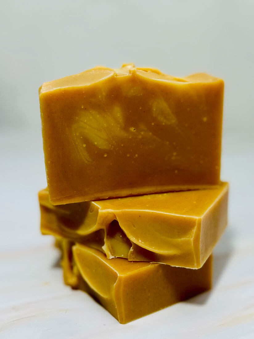 orange turmeric body soap